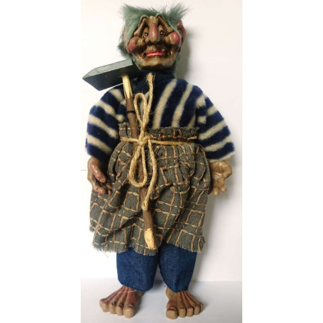 Lappen und Harz Troll 35cm