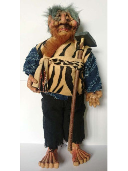 Lappen und Harz Troll 35cm