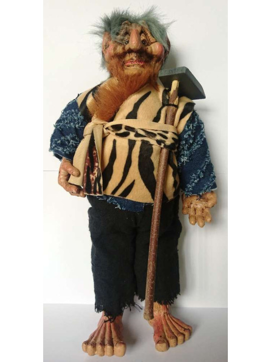 Lappen und Harz Troll 35cm
