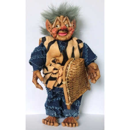 Lappen und Harz Troll 25cm