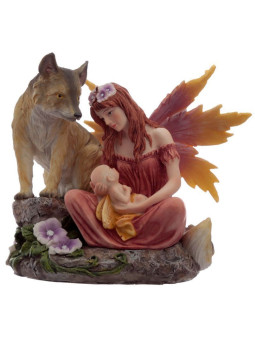 Waldgeist Fee Mutter des Herbstes. Höhe 13 cm X 14 cm Tiefe.