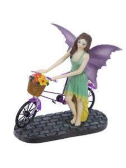 Fee Zeit zu gehen mit dem Fahrrad. Höhe 21 cm X 20 cm breit