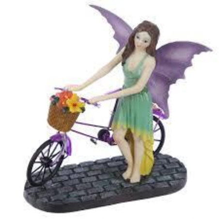 Fee Zeit zu gehen mit dem Fahrrad. Höhe 21 cm X 20 cm breit
