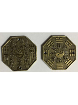 Chinesische Münze mit Ying Yang Symbol