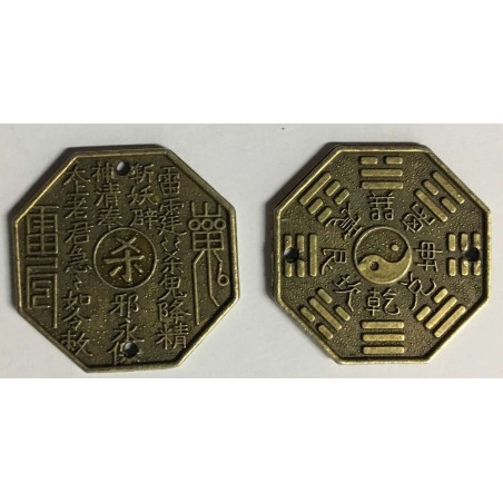Chinesische Münze mit Ying Yang Symbol
