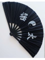 Tai Chi Schwarzer Fächer 50cm