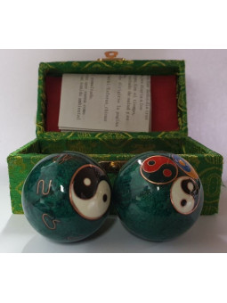 Gesundheitskugel Chinesische grüne Kugel, Yin-Yang-Symbol