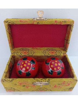 Chinese Sphere Health Ball, Bild Schildkröte Rote Farbe