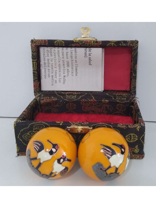 Chinese Yellow Sphere Health Ball, Kranich.