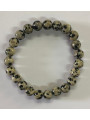 Elastisches Dalmata-Jaspis Armband