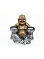 Harz Buddha 15 x 15 cm Kerzenständer