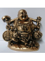 Glücklicher Buddha aus Harz 12x10cm