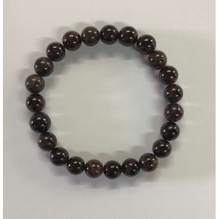 Elastisches Mineral Granat Armband