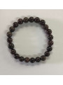 Elastisches Mineral Granat Armband