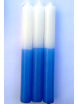 Blau-weiße Esoterik-Spezial-Kerze