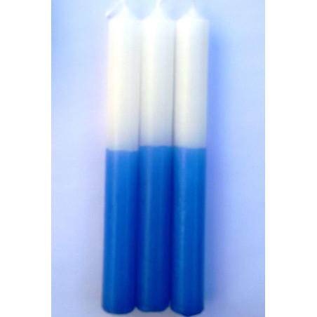 Blau-weiße Esoterik-Spezial-Kerze