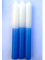 Blau-weiße Esoterik-Spezial-Kerze