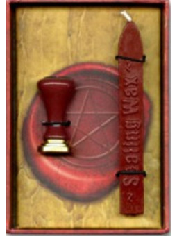 Stempel mit Natursiegel Pentagrammsymbol