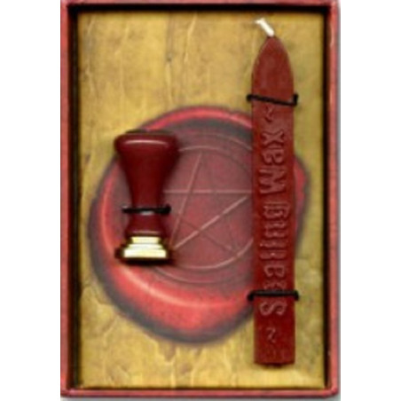 Stempel mit Natursiegel Pentagrammsymbol