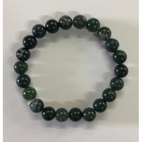 Elastisches Grüner Achat Armband