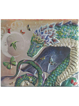 Block Lamp, Spiegel. Drache.