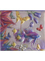 Block Lamp, Spiegel. Fische und Schmetterlinge.