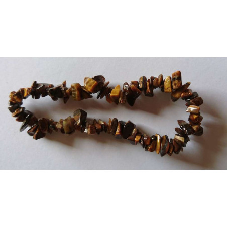 Tigerauge Mineralien-Chip Armband
