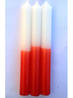 Rot-weiße Spezial-Esoterik-Kerze