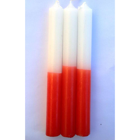Rot-weiße Spezial-Esoterik-Kerze