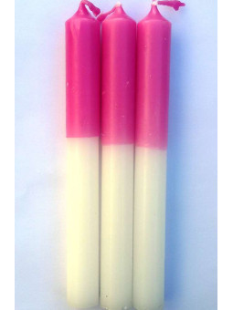 Esoterisch Spezial Violett-Weiß Kerze