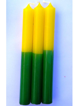 Esoterisch Spezial Grün-Gelb Kerze