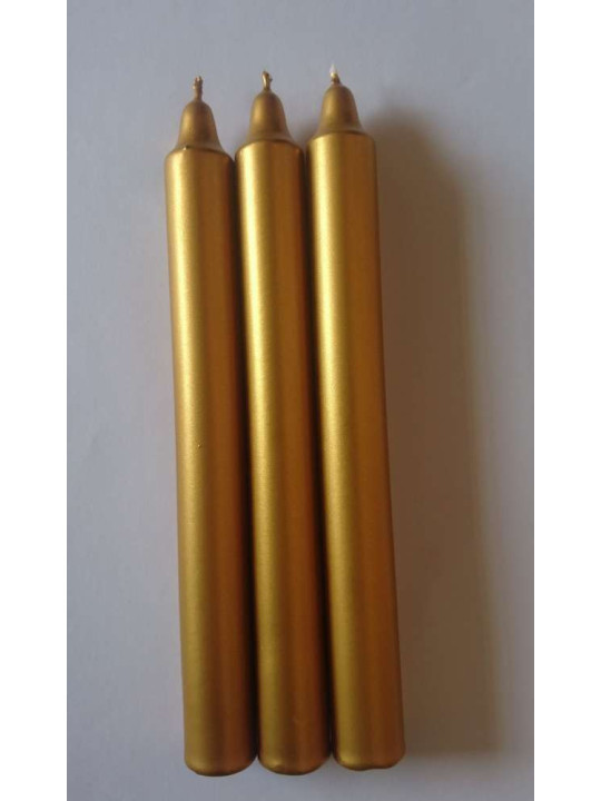 Esoterisch Spezialles Goldene Kerze, 20 Zentimeter