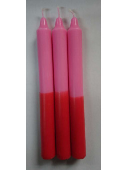 Rot-Rosa Spezial Esoterik-Kerze