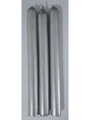 Esoterisch Spezialles Silberkerze, 20 cm.