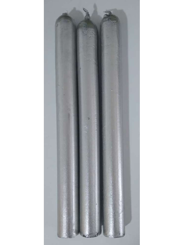 Esoterisch Spezialles Silberkerze, 20 cm.
