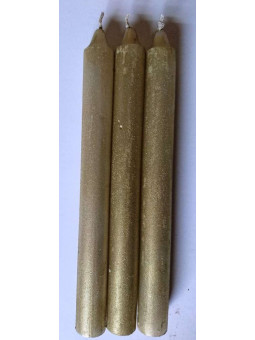 Besondere Esoterik-Kerze mit echtem Gold-Silber-Staub