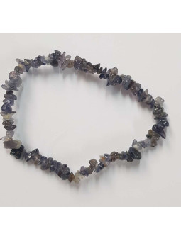 Blauer Venturin Mineralien-Chip Armband