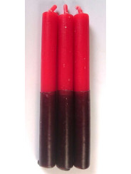 Esoterisch Spezialles 11 Cm Schwarz-Rot Kerze