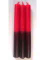 Esoterisch Spezialles 11 Cm Schwarz-Rot Kerze