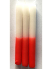 Spezial Esoterik Kerze 11 Cm Rot-Weiß