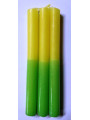 Esoterisch Spezialles 11 Cm Grün-Gelb Kerze