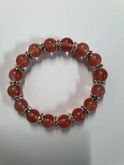 Rosenquarz Mineralien Armband