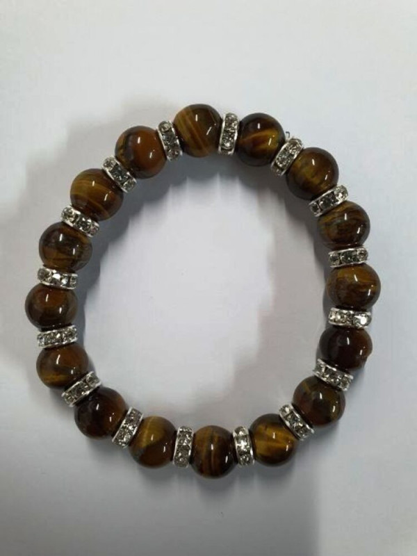 Tigerauge Mineralien Armband