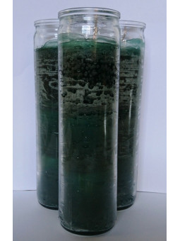 Echte grüne Esoterik-Velone in dicker Glasvase