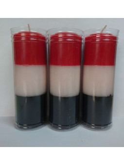 Schwarz-weiß-rote Kerze Spezial Esoterik