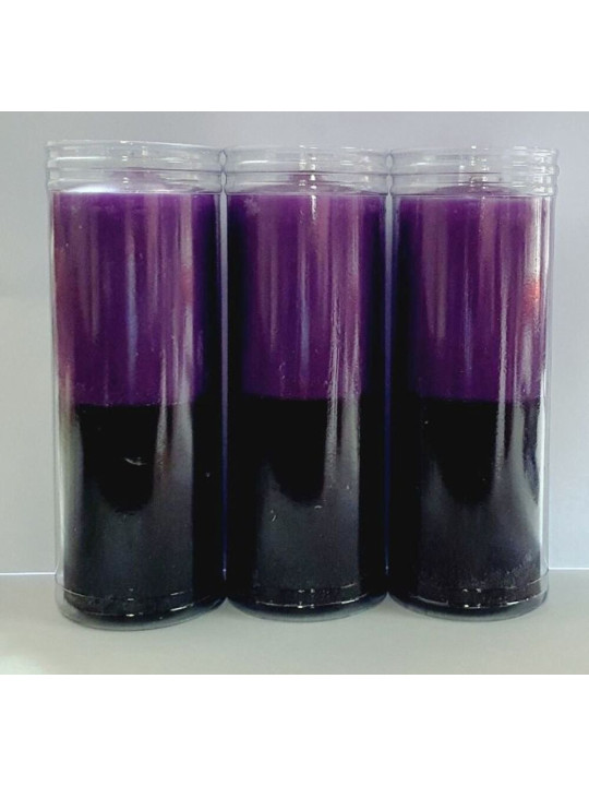 Besondere Esoterik-Kerze Schwarz-Violett