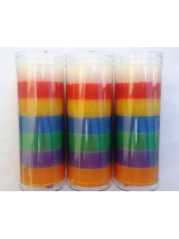 Violett-Weiß-Violett Spezial Esoterische Kerze