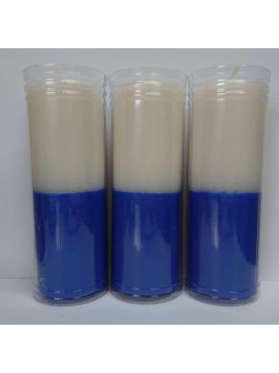 Besondere Esoterik-Kerze Rot-Weiß