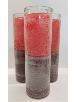 Echte Esoterisch Violet-Kerze in dicker Glasvase