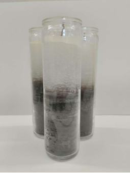 Authentische Esoterik lila-roter Velon in dicker Glasvase